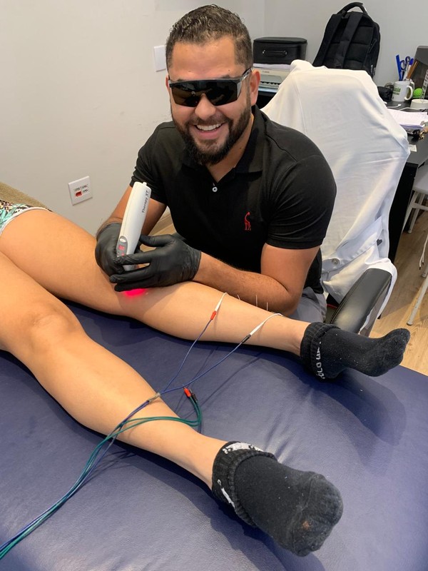 Aplicação de Laserterapia 